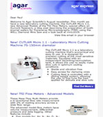Agar Express August 2019 - Summer offers on Dumont Tweezers, new TSI Advanced Model Flow Meters, a look back at mmc & more&hellip;