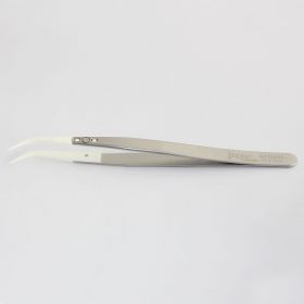 Ceramic Replaceable Tip Tweezers - tips: fine, curved, superior finish