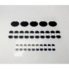 Conductive carbon adhesive tabs - aluminium foil core