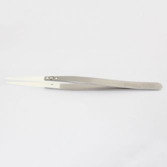 Ceramic Replaceable Tip Tweezers - straight, flat, round