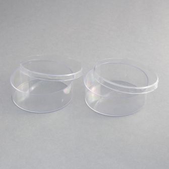 Clear Round Polystyrene Containers