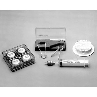 Millipore filters, holders and syringes