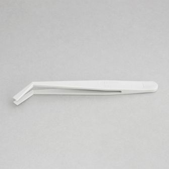 Plastic tweezers, angled 45°