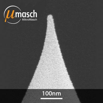 SEM image of the conducting silicon tip