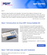 Agar Express June 2018 - our new 'Introduction to Cryo-EM' Consumables Kit, Apiezon high vacuum sealants & lubricants, kit options for grid storage boxes & more…