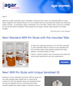 Agar Express April 2018 - new serialised SEM stubs, pre-mounted tabs, Dry Ice Maker & more...
