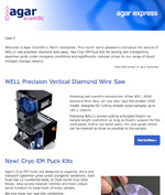 Agar Express - a new diamond wire saw, Cryo-EM pucks, Dewars prices reduced and more... 