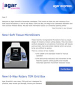 Agar Express November 2018 - Introducing new Microslicers, TEM grid boxes, Dumont Tweezer Boxes & more...